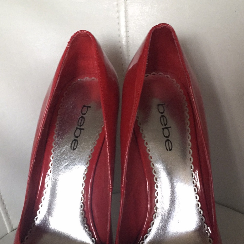 Bebe Red Pumps - image 7